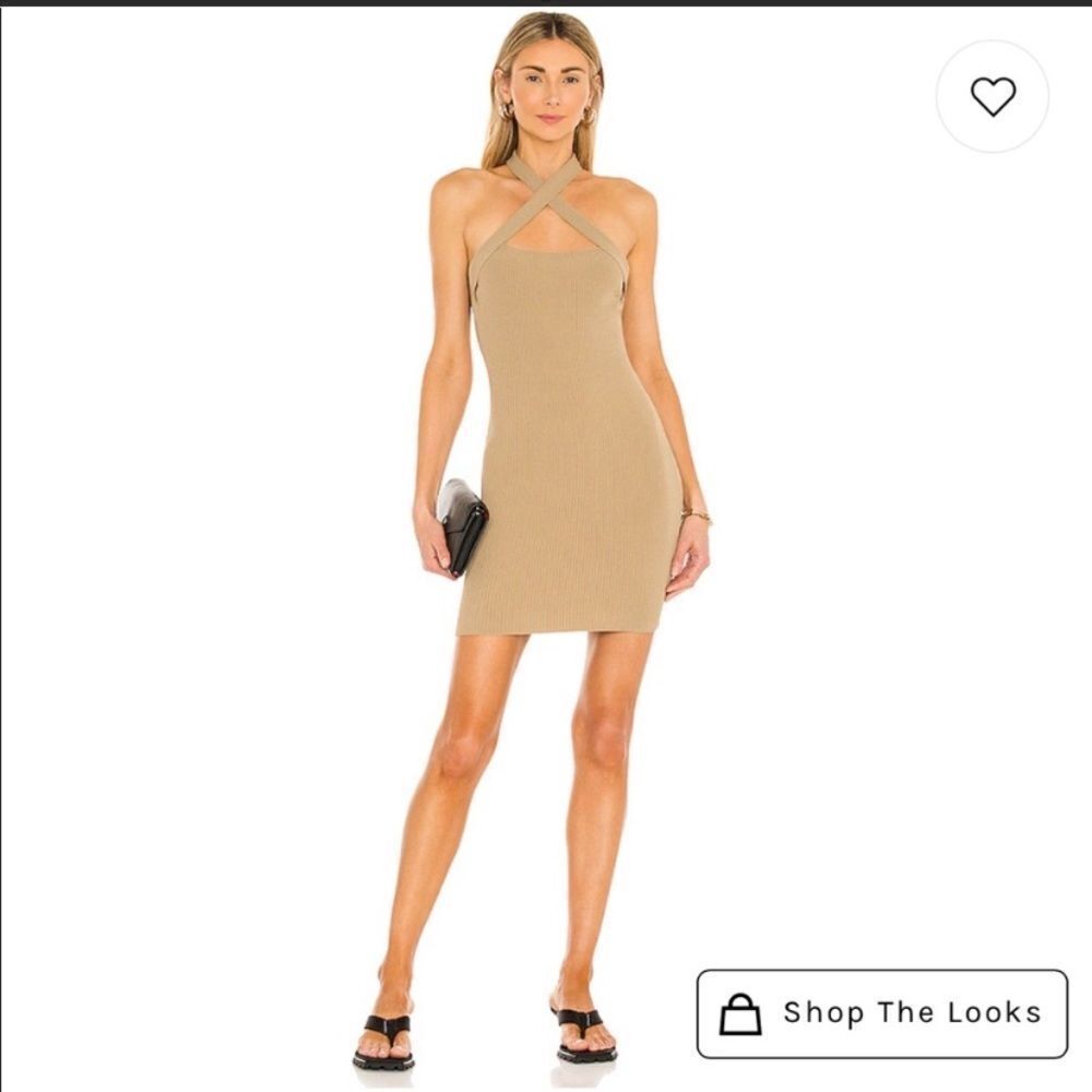 NBD x Revolve halter neck mini dress, XS